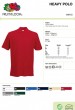 POLOSHIRT FRUIT OF THE LOOM HEAVY BW Restposten S M L XL XXL