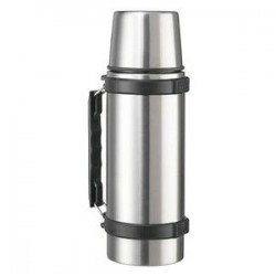 ISOLIERFLASCHE THERMOKANNE KANNE FLASCHE METALL 1 L