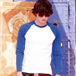 BASEBALL LONG T-SHIRT T FRUIT OF THE LOOM S M L XL XXL