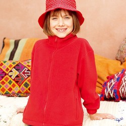 KINDER FLEECE JACKE FRUIT OF THE LOOM 128 140 152 164