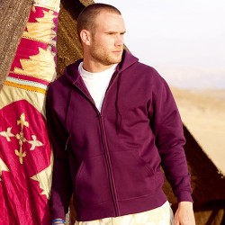 KAPUZENJACKE SWEATSHIRT SWEATJACKE FRUIT OF THE LOOM