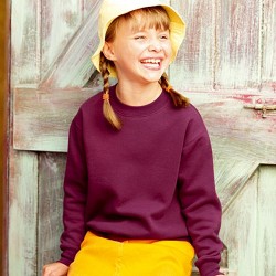 KINDER SWEATSHIRT SET-IN FRUIT OF THE LOOM 104-164