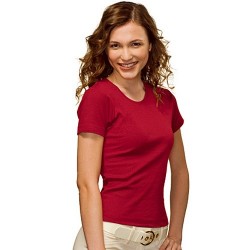 LADY FIT SPICY-T BOAT NECK T-SHIRT HANES XS S M L XL