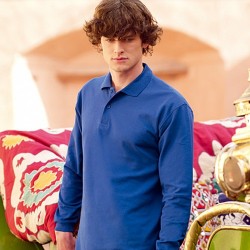 POLOSHIRT FRUIT OF THE LOOM LANGARM S M L XL XXL